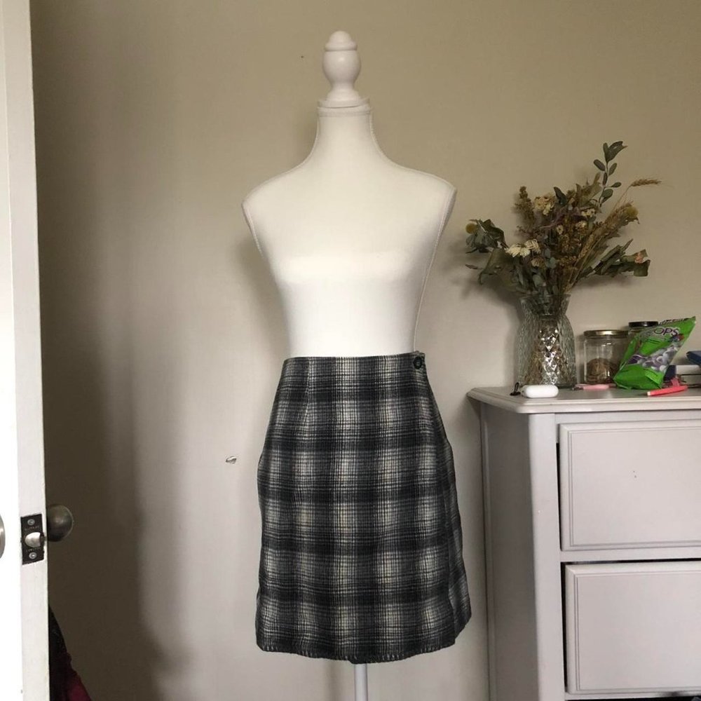 Express plaid mini skirt